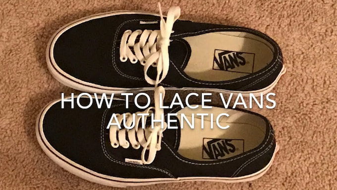 Ways To Lace Vans Authentic