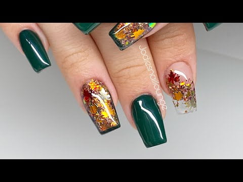 Autumn acrylic nails | prep & filing included