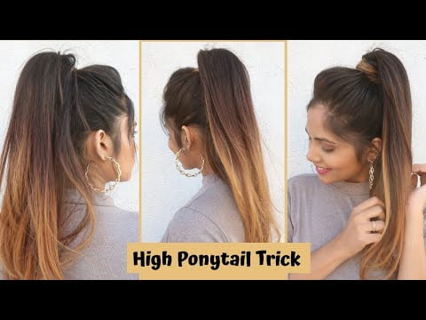 High Ponytail Hack /Trick To Get High Ponytail /Easy Ponytail Hairstyle