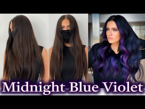 Midnight Blue Violet Black Hair Tutorial