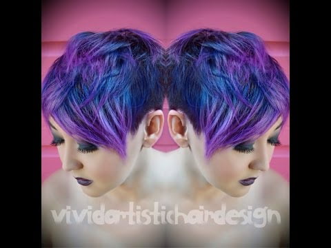 Galaxy Inspired Color Melt By Rebecca Taylor, Vivid. Artistic Hair Design