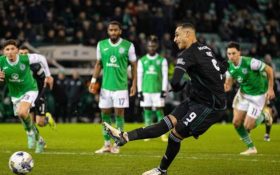 Adam Idah scored two penalties on his first start for Celtic