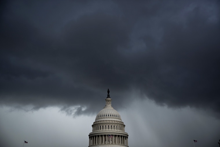 Storms  clouds near the Capitol.